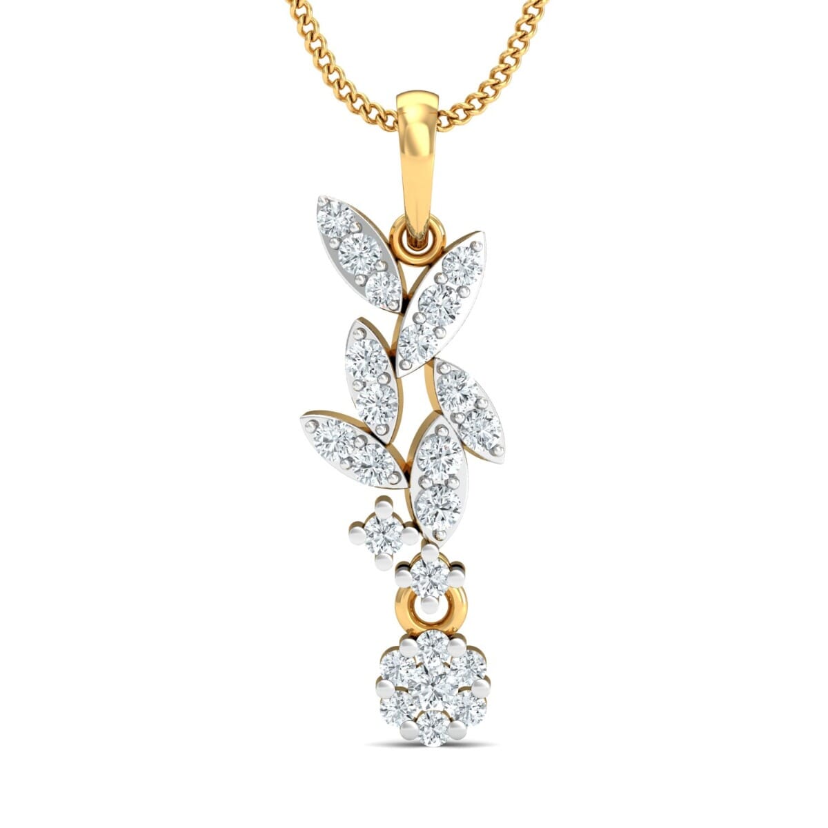 18K Gold Pendant and 0.31 carat Diamonds
