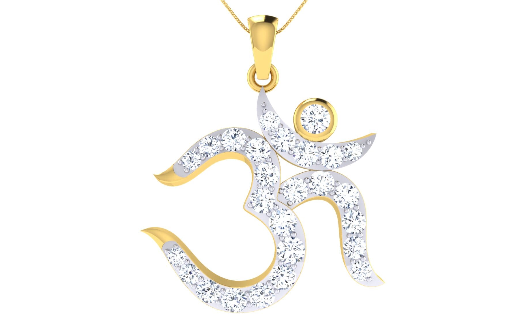 Gold and 0.64 Carat Diamond Pendant