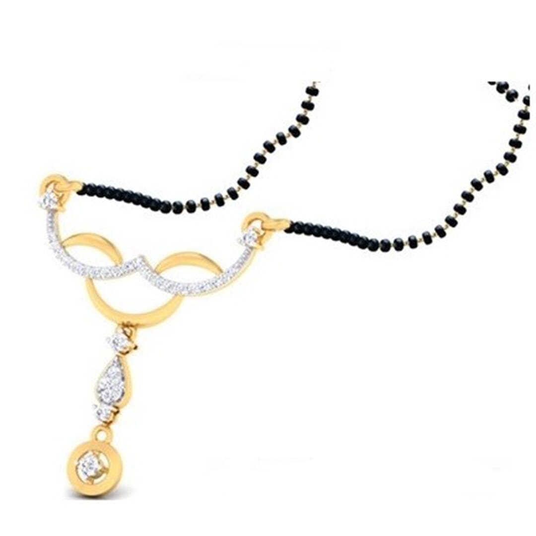 18K Gold Pendant and 0.39 carat Diamonds