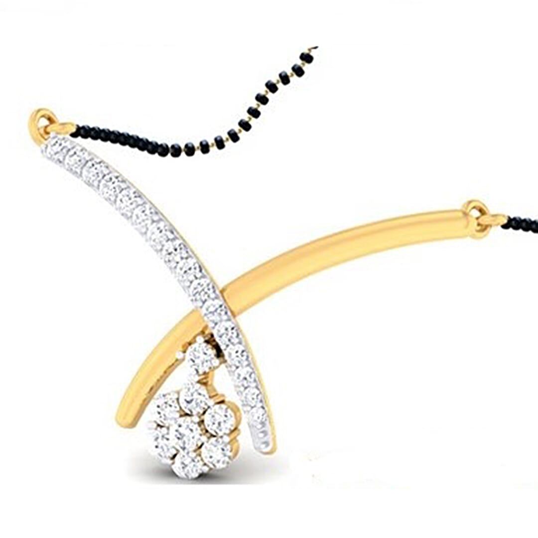 18K Gold Pendant and 0.52 carat Diamonds