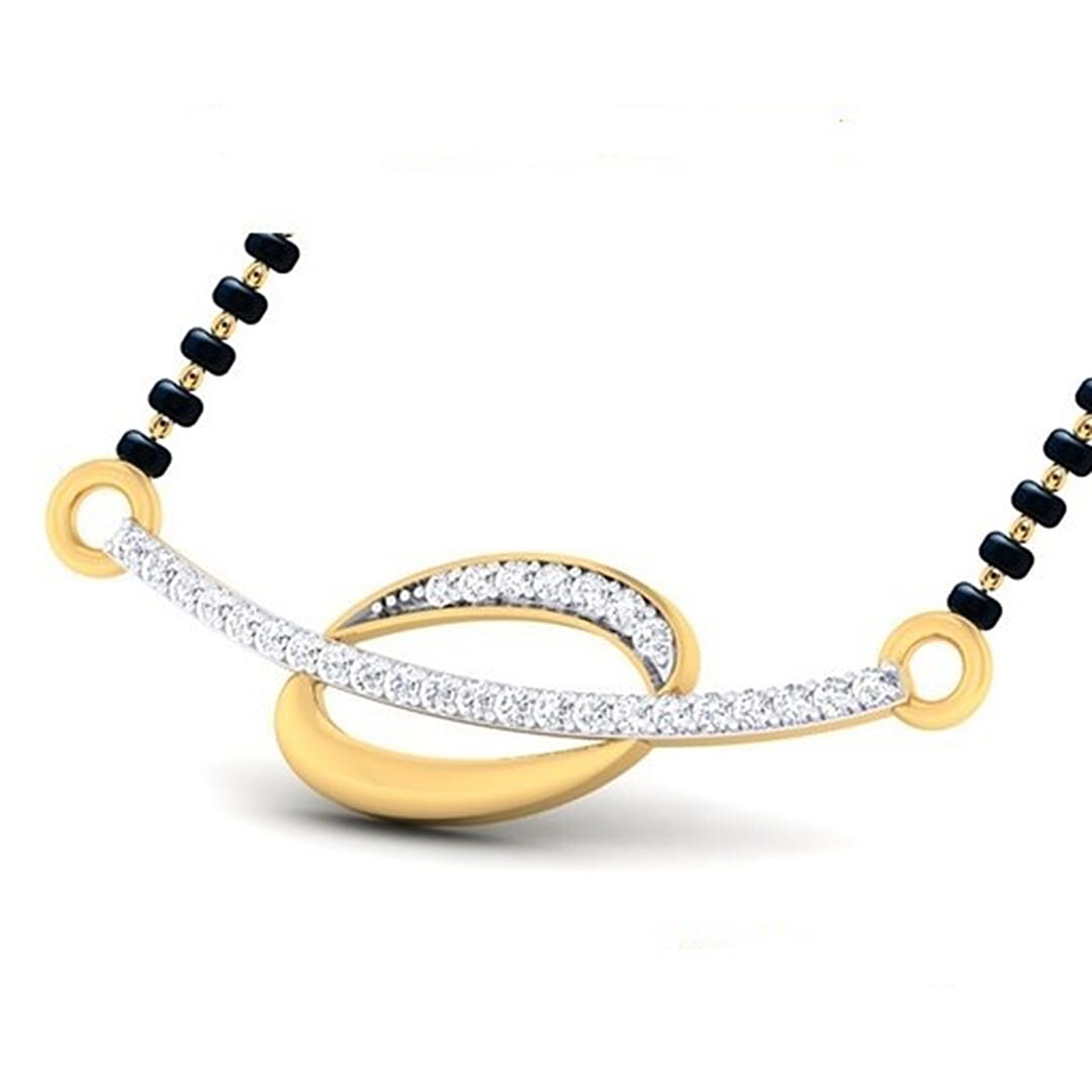 18K Gold Pendant and 0.19 carat Diamonds