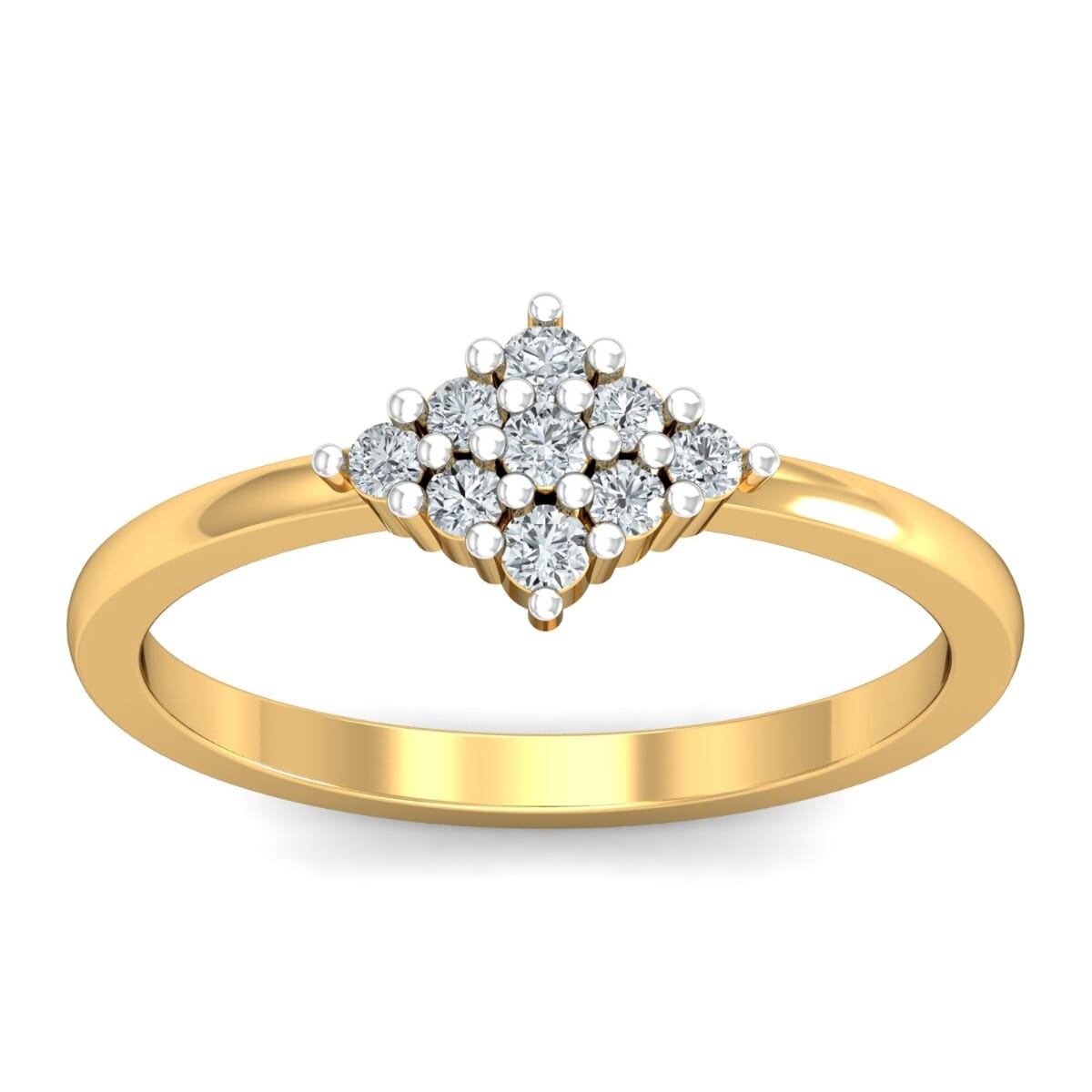 18KT Gold and 0.25 Carat F Color VS Clarity Diamond Ring