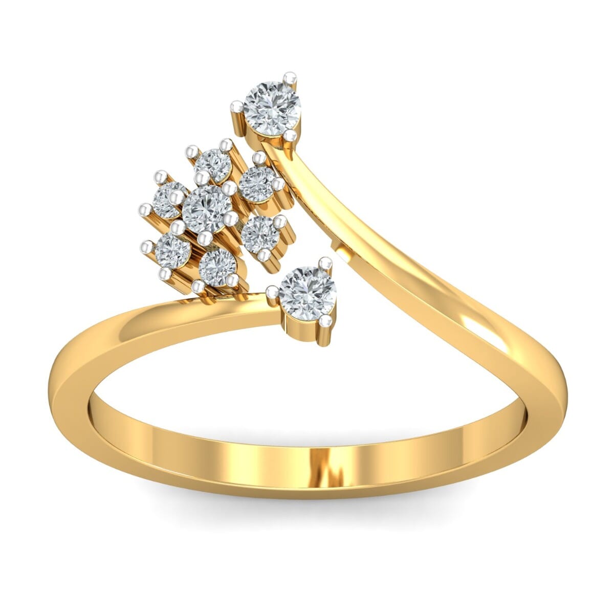 18KT Gold and 0.20 Carat F Color VS Clarity Diamond Ring